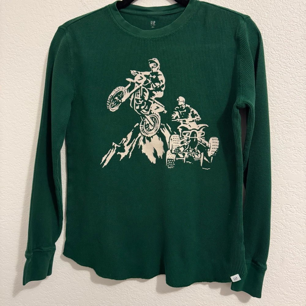 4 pcs Boys Bundle, Sweatshirt and 3 Long Sleeve Shirts. Gap / Adidas / C… - Picture 12 of 16